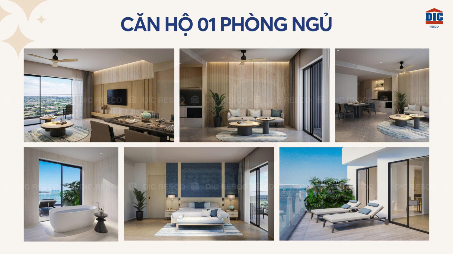 BluMor căn hộ 01 phòng ngủ