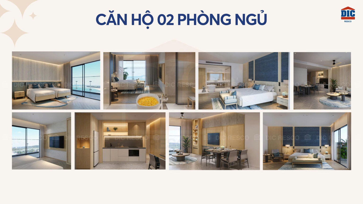 BluMor căn hộ 02 phòng ngủ