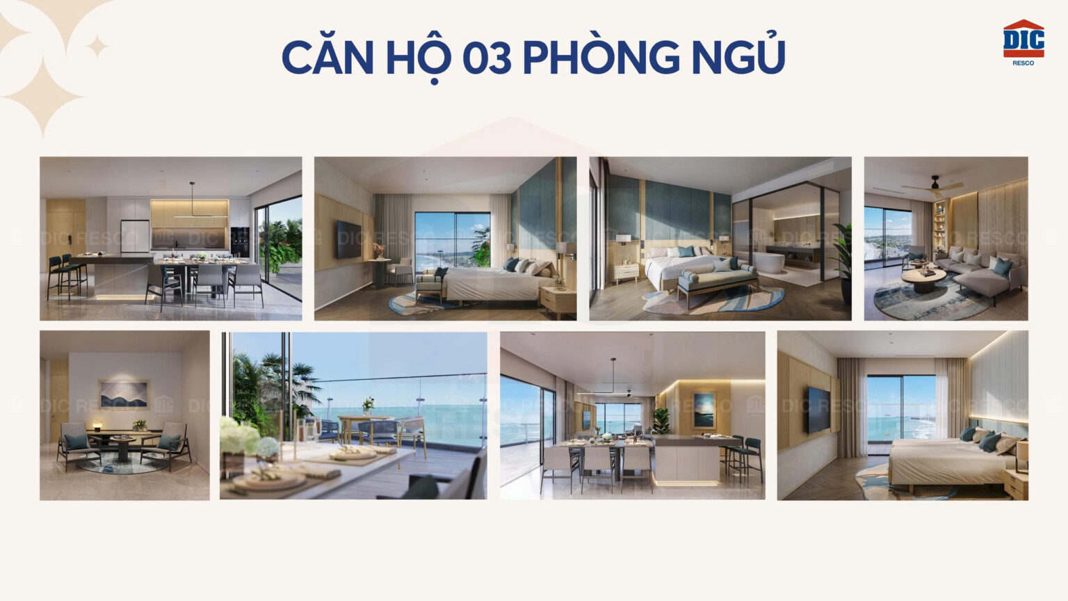 BluMor căn hộ 03 phòng ngủ