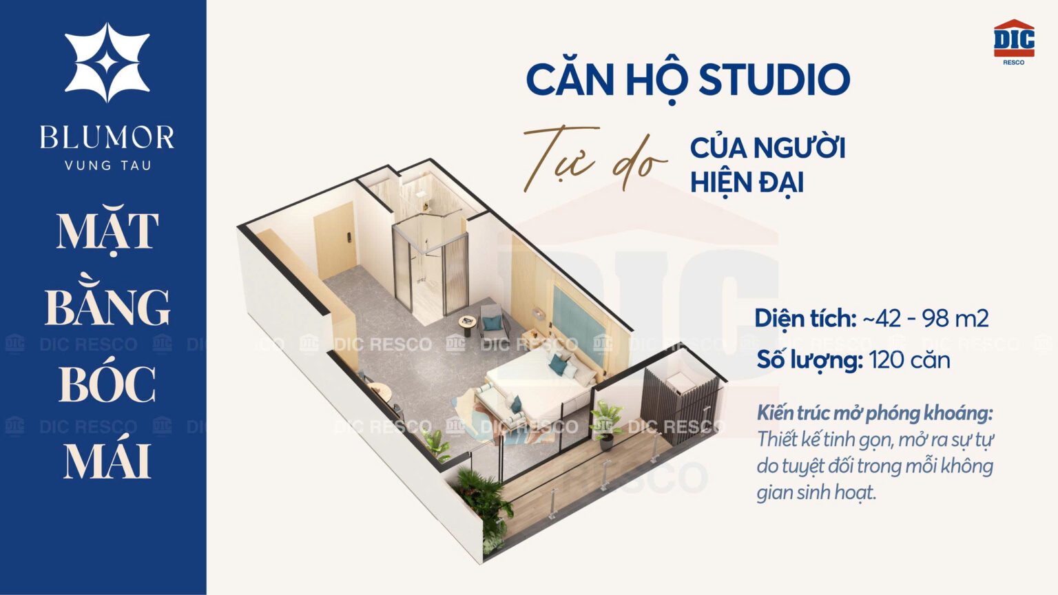 CĂN HỘ STUDIO – TỰ DO CỦA NGƯỜI HIỆN ĐẠI