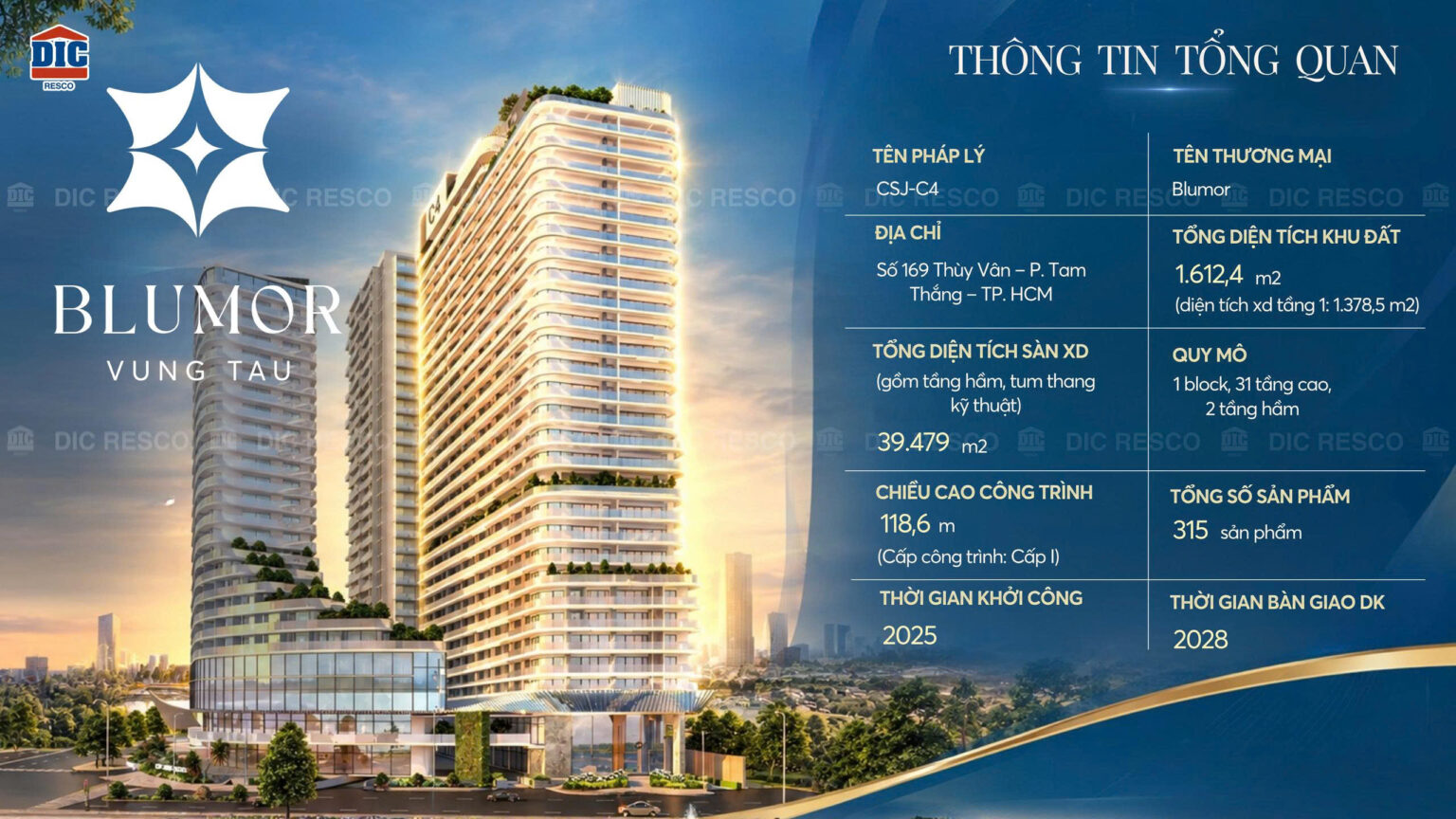 Thông tin tổng quan dự án BluMor Vũng Tàu