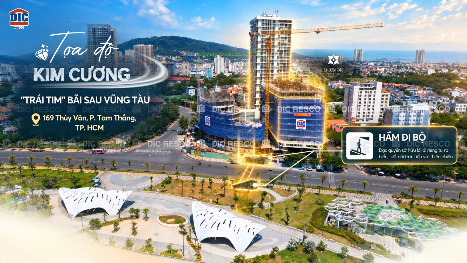 Vị trí BluMor 169 Thùy Vân Bãi Sau Vũng Tàu